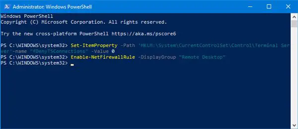 Enable or Disable RDP via Command Line (Windows)