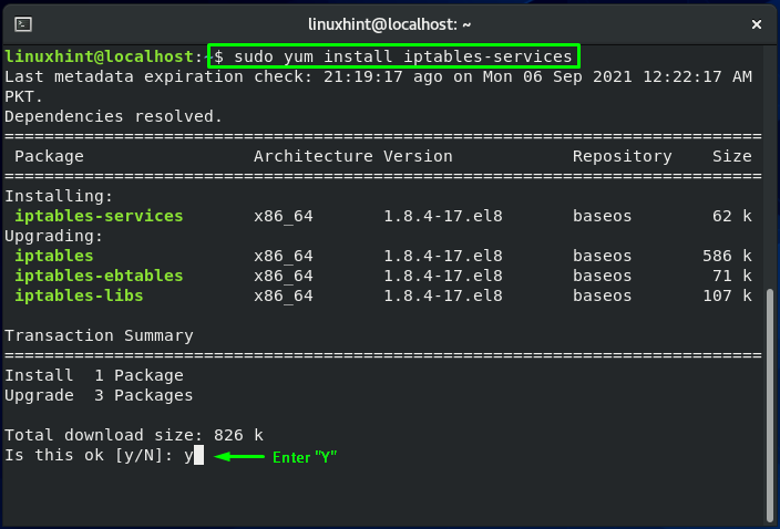 How to install/enable iptables on CentOS 7