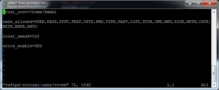 Setting up Virtual user with VSFTPD with Different Permissions